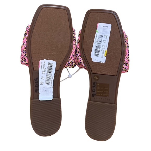 ✅Gianni Bini Bradyn Woven Band Square Toe Sandals NEW - Picture 3 of 3